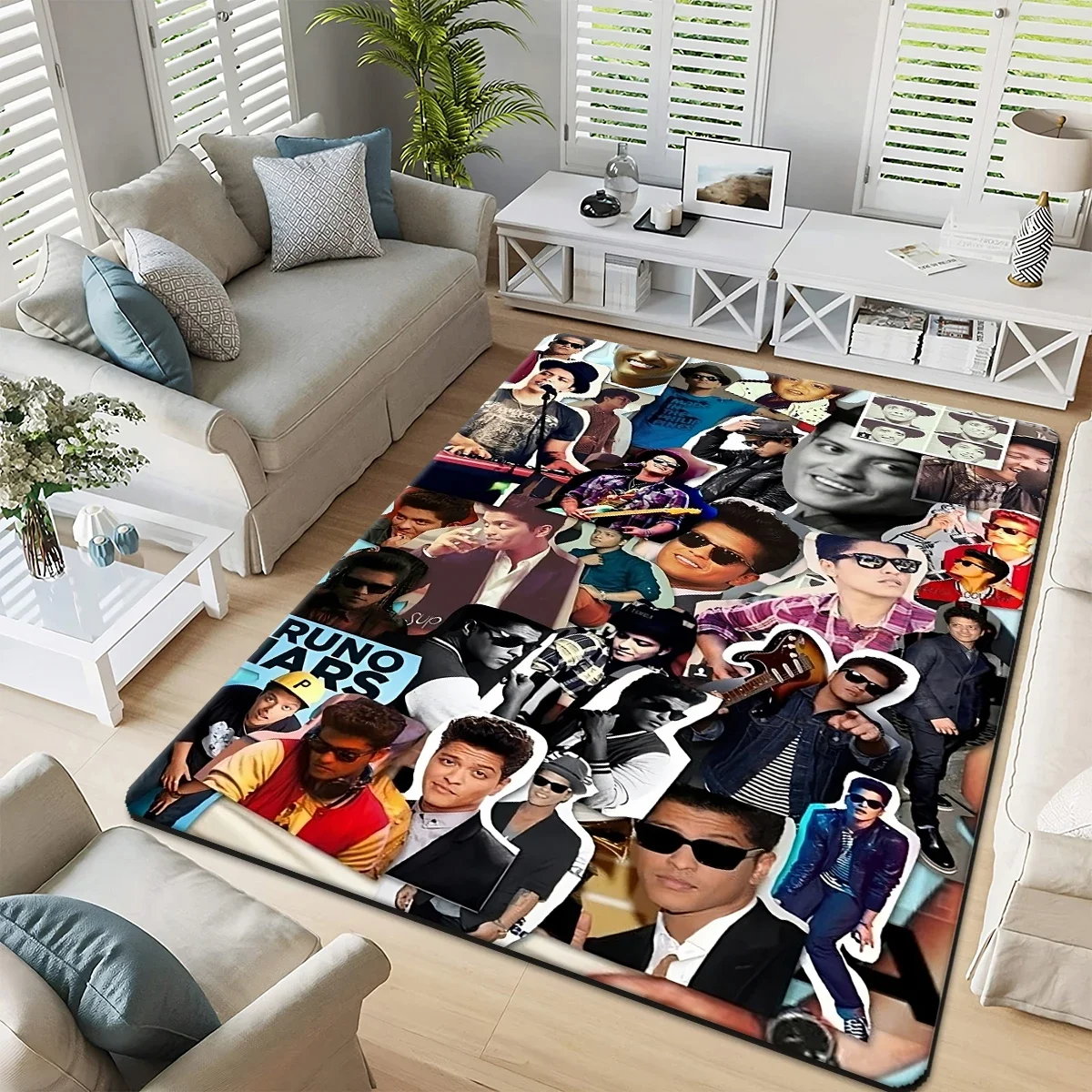 American pop singer Bruno-Mars carpet Living room ldecoration,bedroom,kitchen,bathroom,foot mat,hotel living room rug EP home