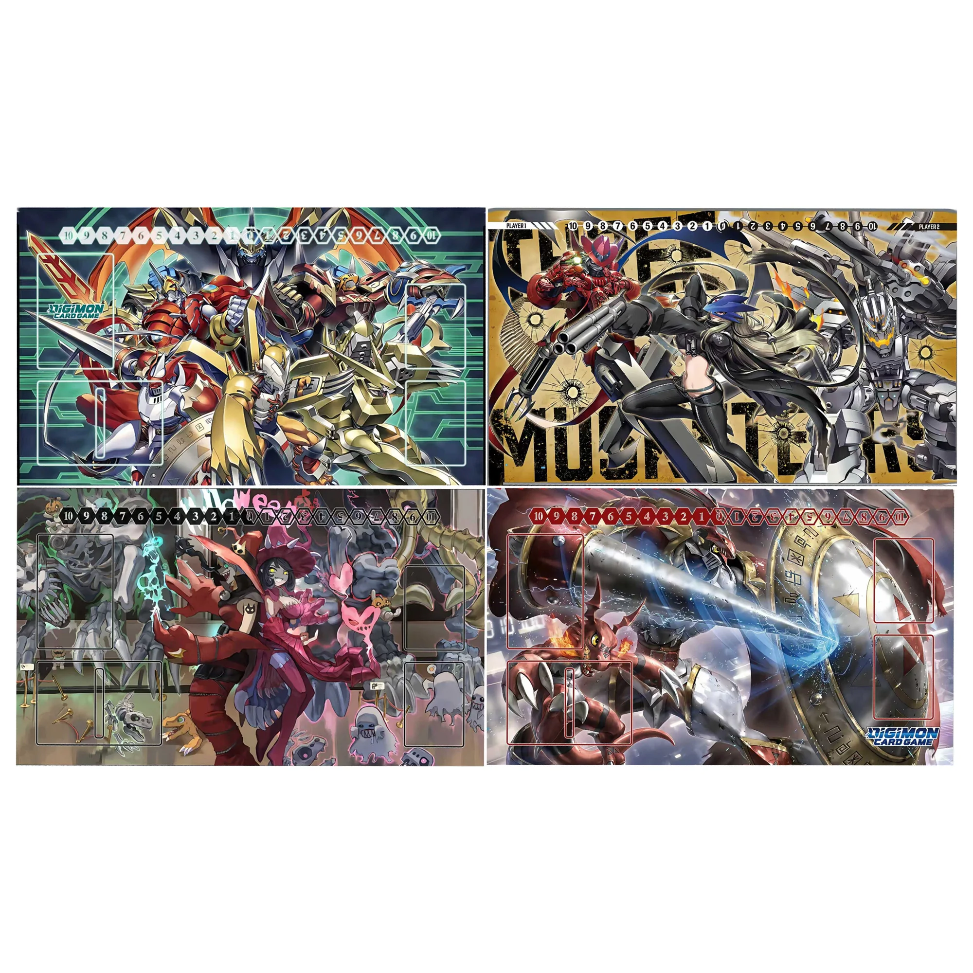 

600X350X2Mm Diy Digimon Adventured Card Battle Mat Dtcg Single Player Board Game Card Duel Plate Battle Mat Gift Toys
