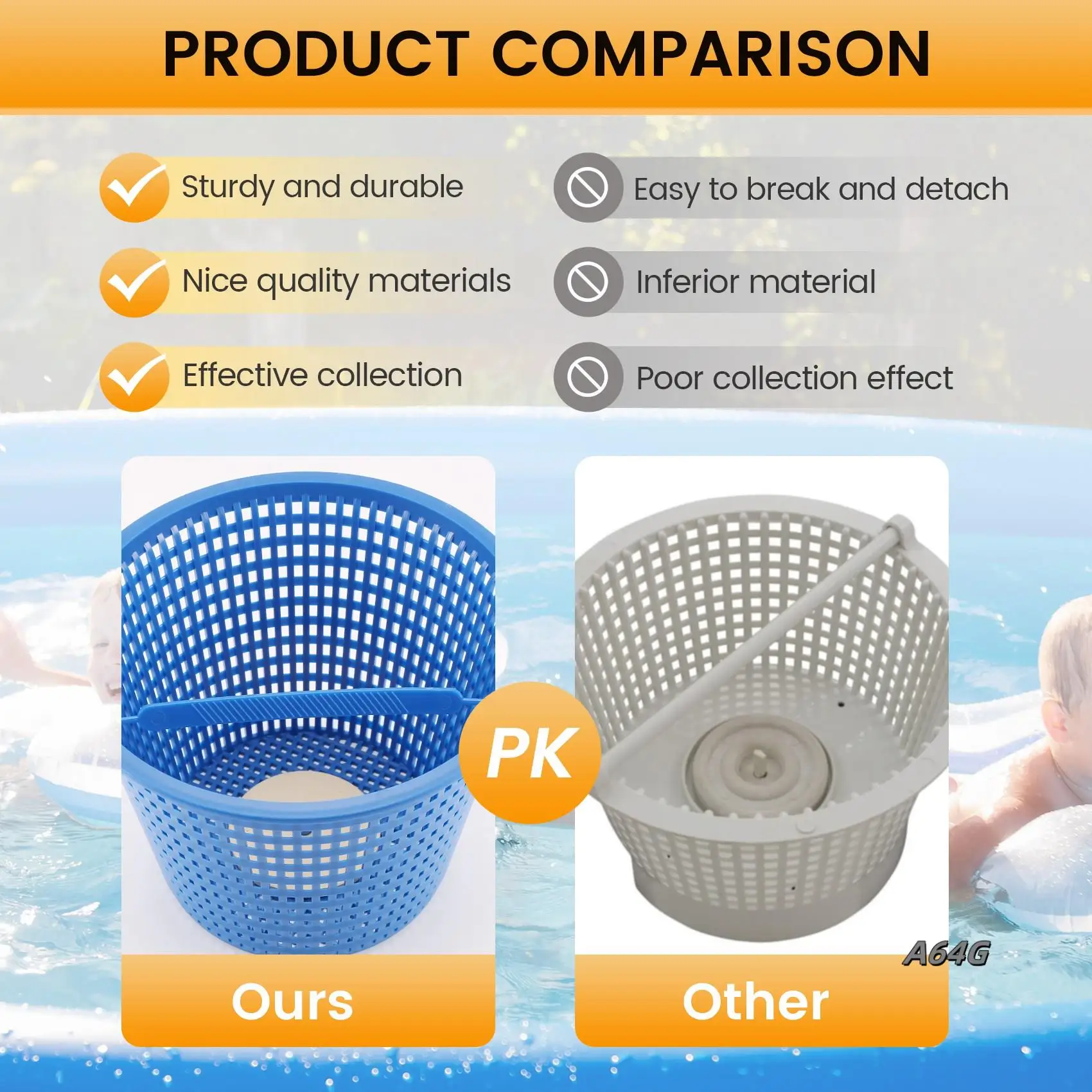 

Замена корзины скиммера для бассейна с утяжеленным дном и запираемым скиммером для чистки бассейна SP1070