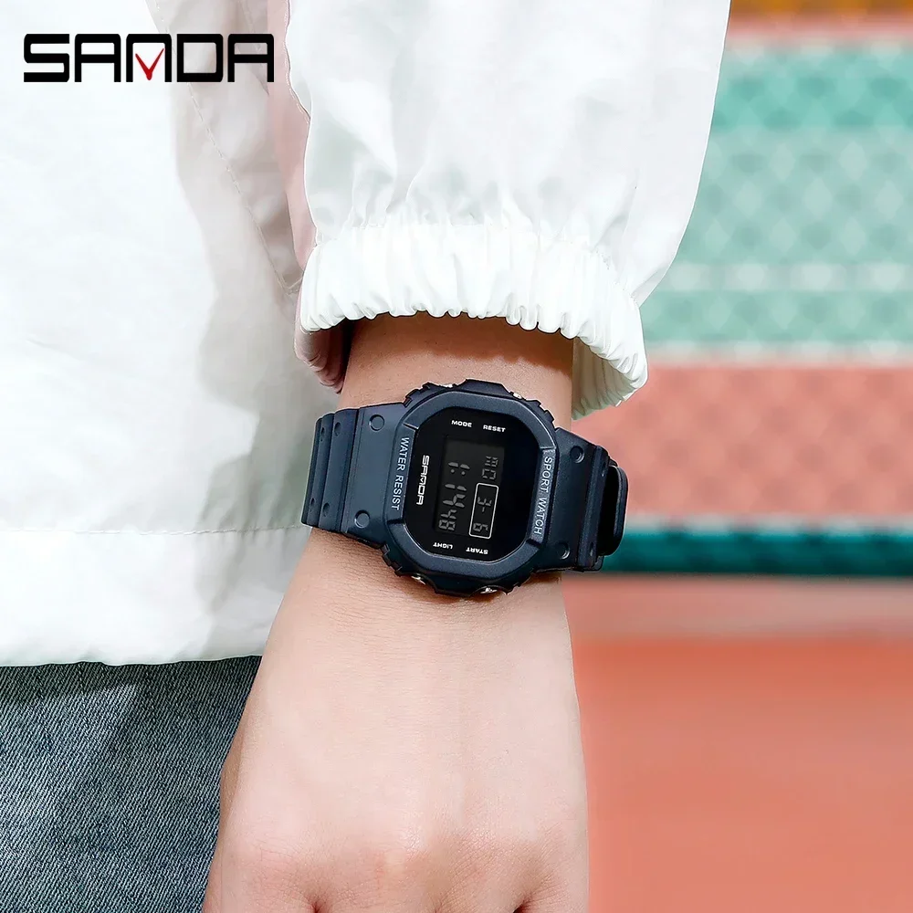 SANDA Fashion Top Brand G Style Digital Womens Watch Luxury Military Sport Waterproof Alarm Stopwatch Electronics Clock Ladies'
