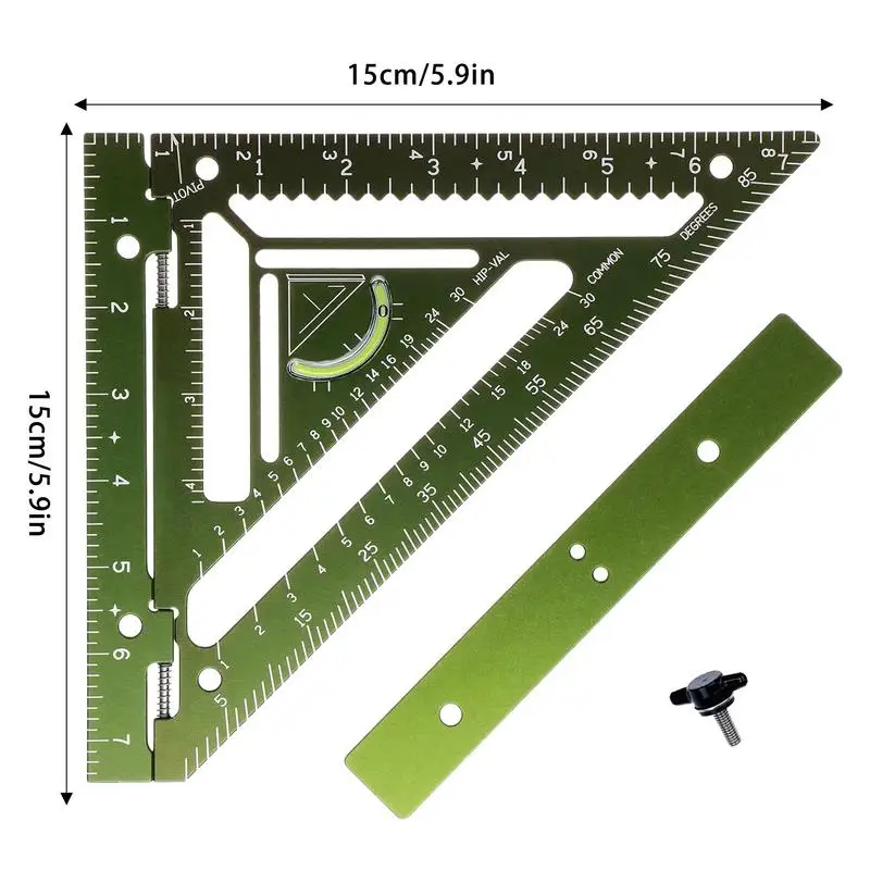 Innovative Rafter Square Tool Multi-purpose Square Tool Carpentry Squares Right Angle Ruler Multifunctional Rafter Square