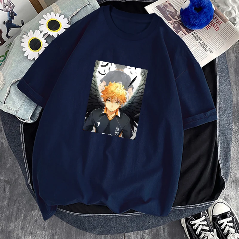 Haikyuu Kotaru Bokuto аниме дышащая футболка женская спортивная Новая летняя мягкая черная графическая Футболка мужская