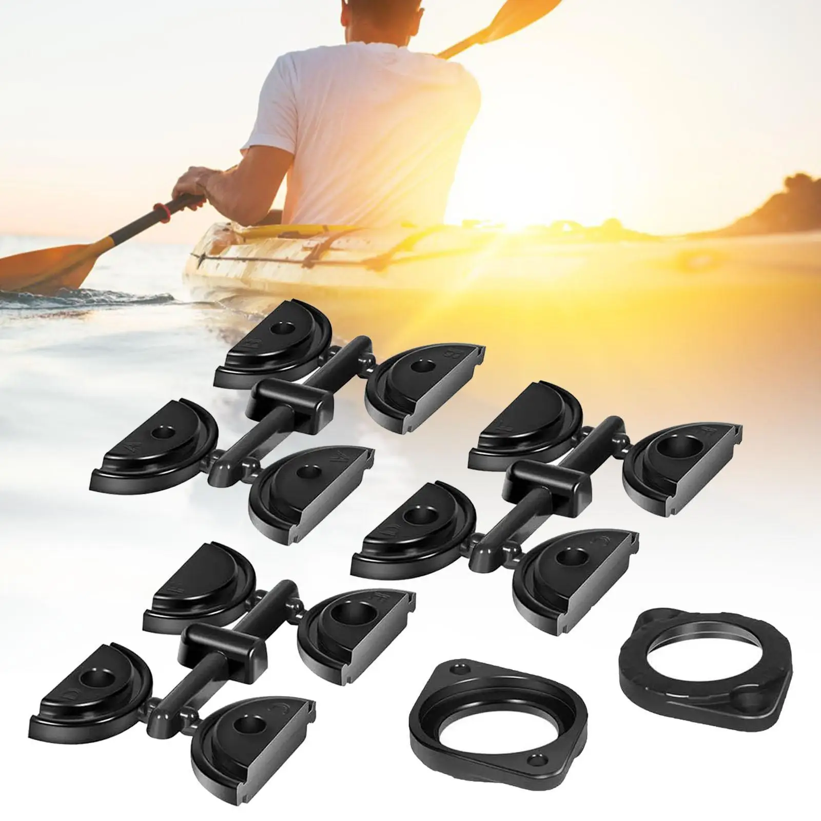 

Thru Hull Wiring Kit Easy Install Plastic Marine Repair Kit for Boats Accessories Organizer and Kayak Accessories