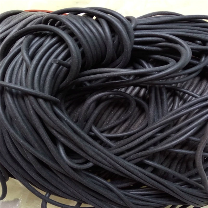 Black Foamed silicone rubber seal strip Round dia1 1.5 2 3 4 5 6 7 8 mm Oring line cord Foaming rubber molding damper waterproof