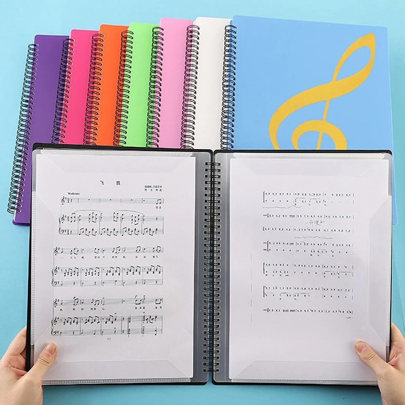 Nueva Carpeta Flexible para Partituras de Piano de 20 Páginas, Carpeta para Libros de Música A4, Carpeta para Notas, Carpeta para Hojas de Piano, Carpeta para Partituras para Practicar