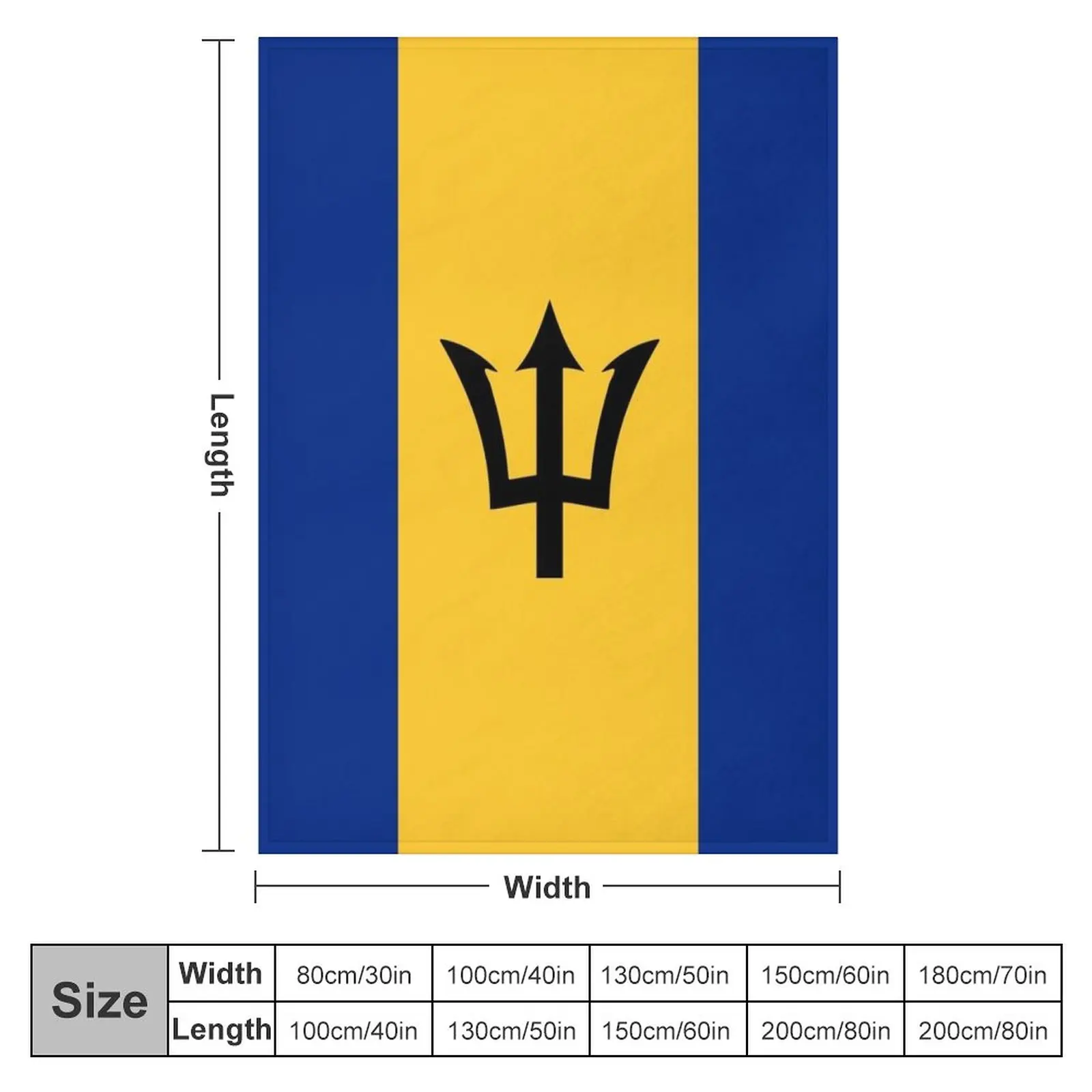 Barbados flag Throw Blanket bed plaid Fluffy Soft Blankets Blankets For Bed