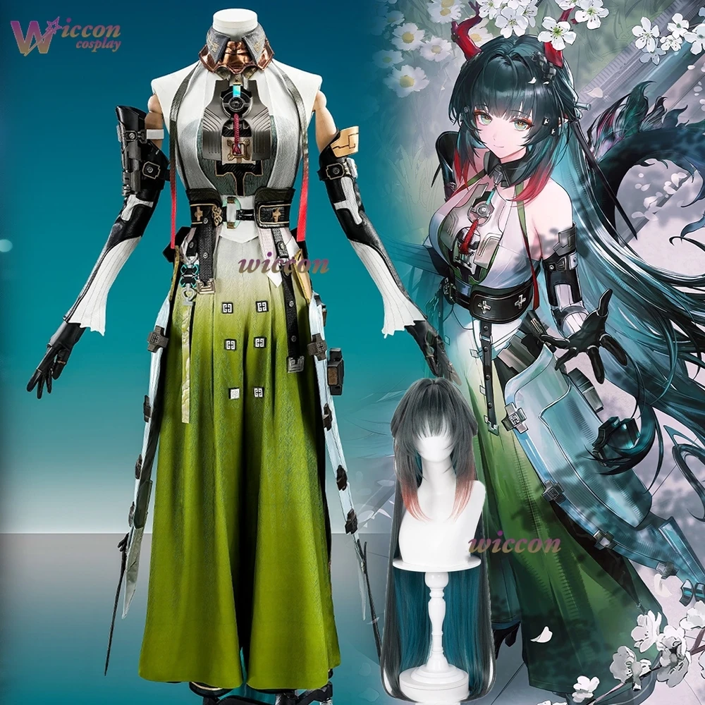Arknights: Zhuang Fangyi Arknights Endfield Cosplay Perücken Outfit Anime Comic-con Cosplayer Halloween Kostüm Kostümset
