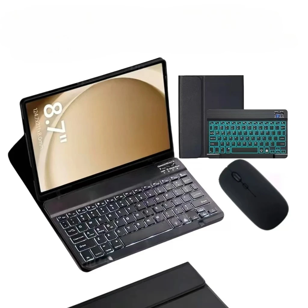 

Чехол для Samsung Galaxy Tab A11 8.7 дюймов, защитный чехол-клавиатура для Samsung Galaxy Tab A11 8.7" 2025 SM-X130 SM-X133 SM-X135