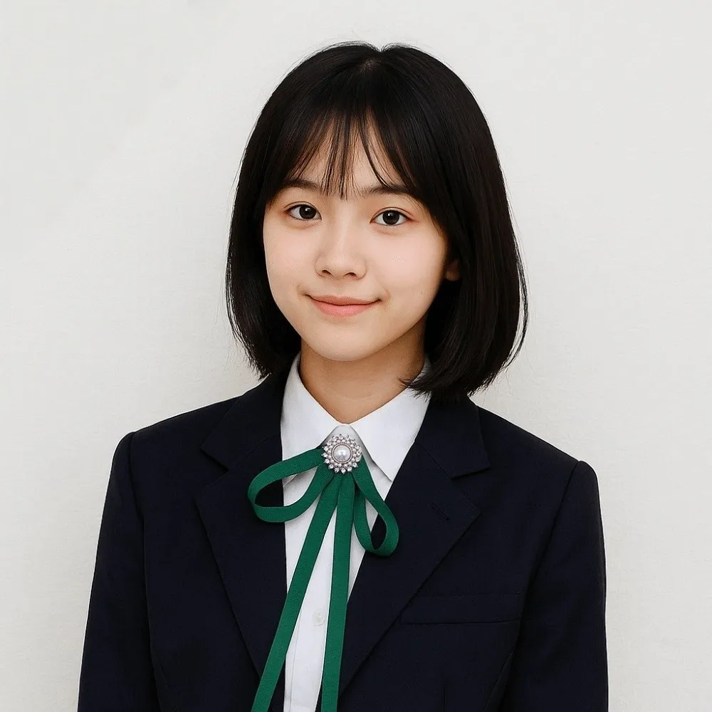 エレガントなイミテーションパールJK蝶ネクタイラインストーンバンクリボンブローチパフォーマンススチュワーデスネクタイJK制服