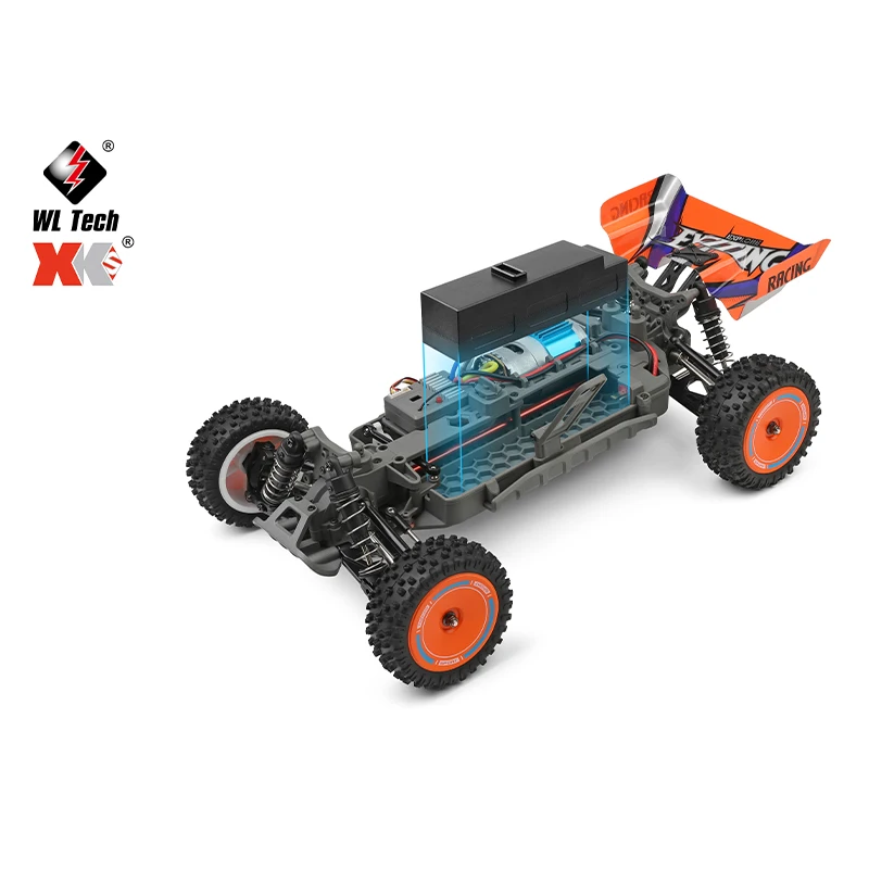 WLtoys 124010 55KM/H 1:12 RC Car Professional Racing Vehicle 4WD Off-road Electric High Speed Drift Remote Control Toys for Gift