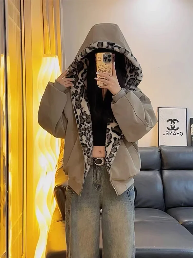 

Двустороннее носимое хлопковое пальто American Sle для мужчин и женщин, зимнее хлопковое пальто на подкладке Golden Eagle из искусственной кожи...