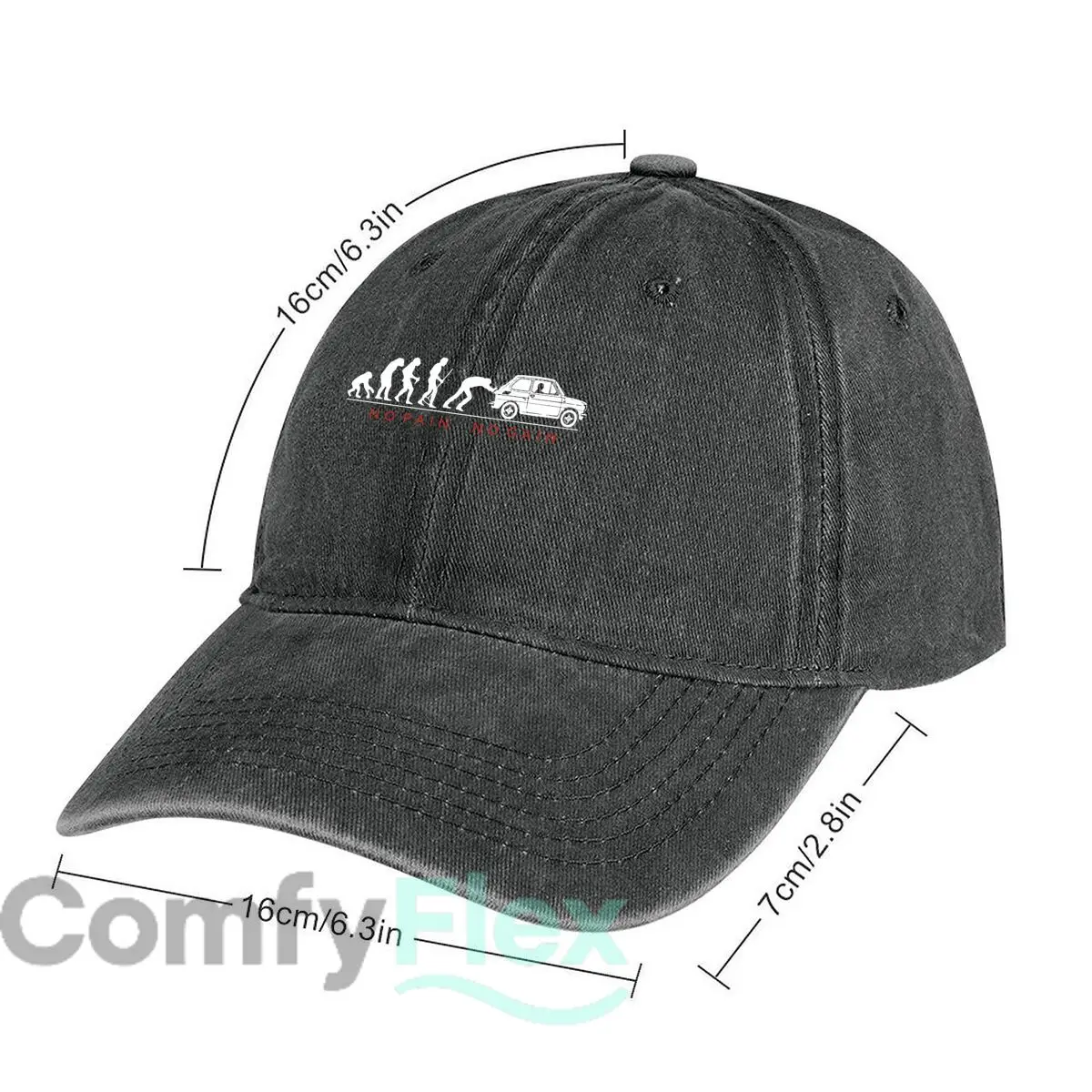 Noah's Ark A Journey of Surviva Washed Baseball Cap Casual Dad Hat Outdoor For Men's And Women's Hip Hop