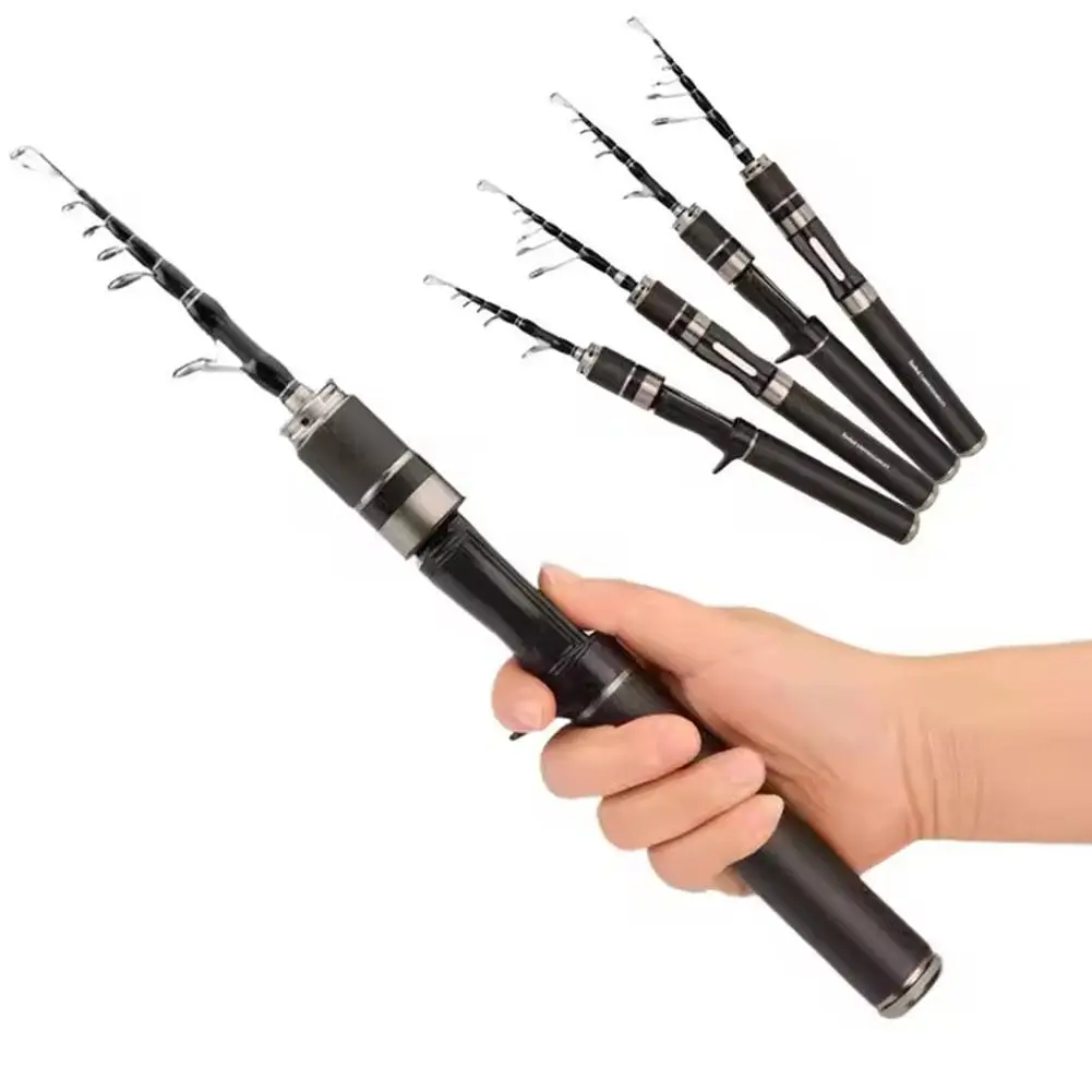 Caña de pescar telescópica de viaje, señuelo de fibra de carbono, peso Tubular, puntas UL, varillas portátiles X3P3