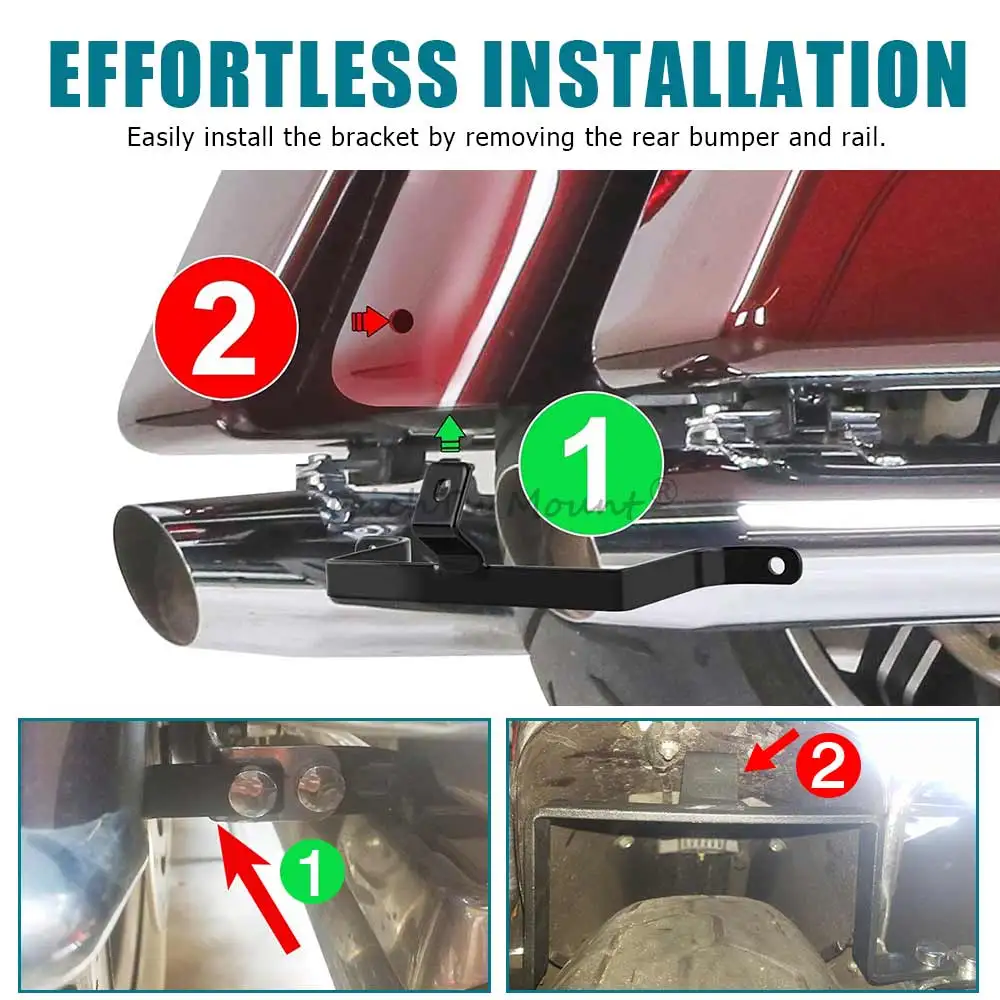 10 "الحاجز الخلفي دعم قوس حامل السرج ل هارلي بجولة الطريق الملك إلكترا/الشارع/الطريق/جولة الإنزلاق 1981-2008 المحرك #6