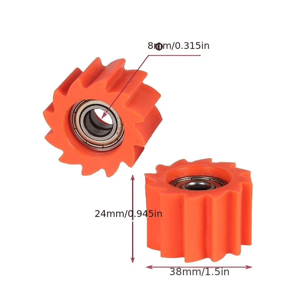 8 مللي متر 10 مللي متر محرك سلسلة الأسطوانة المنزلق دليل عجلة الموتر دليل حفرة دراجة صغيرة ل حفرة الترابية دراجة صغيرة إندورو موتوكروس