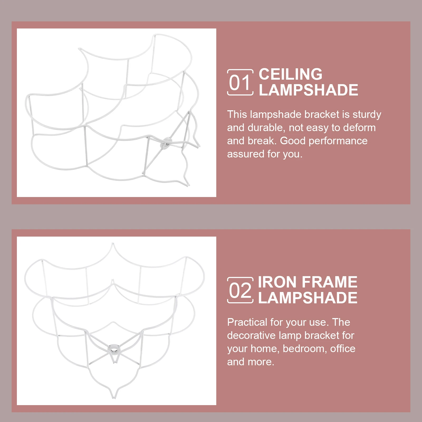 

Lampshade Frame Accessory for DIY Light Shade Holder Bracket Table Light Shade Frames Making Supplies Table Lamp Shades
