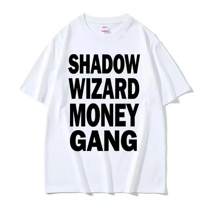 

Joeyy Shadow Wizard Money Gang Letters Print T Shirts Funny Y2K Meme T Shirt Men Women Harajuku Hip Hop Oversized Street T-shirt