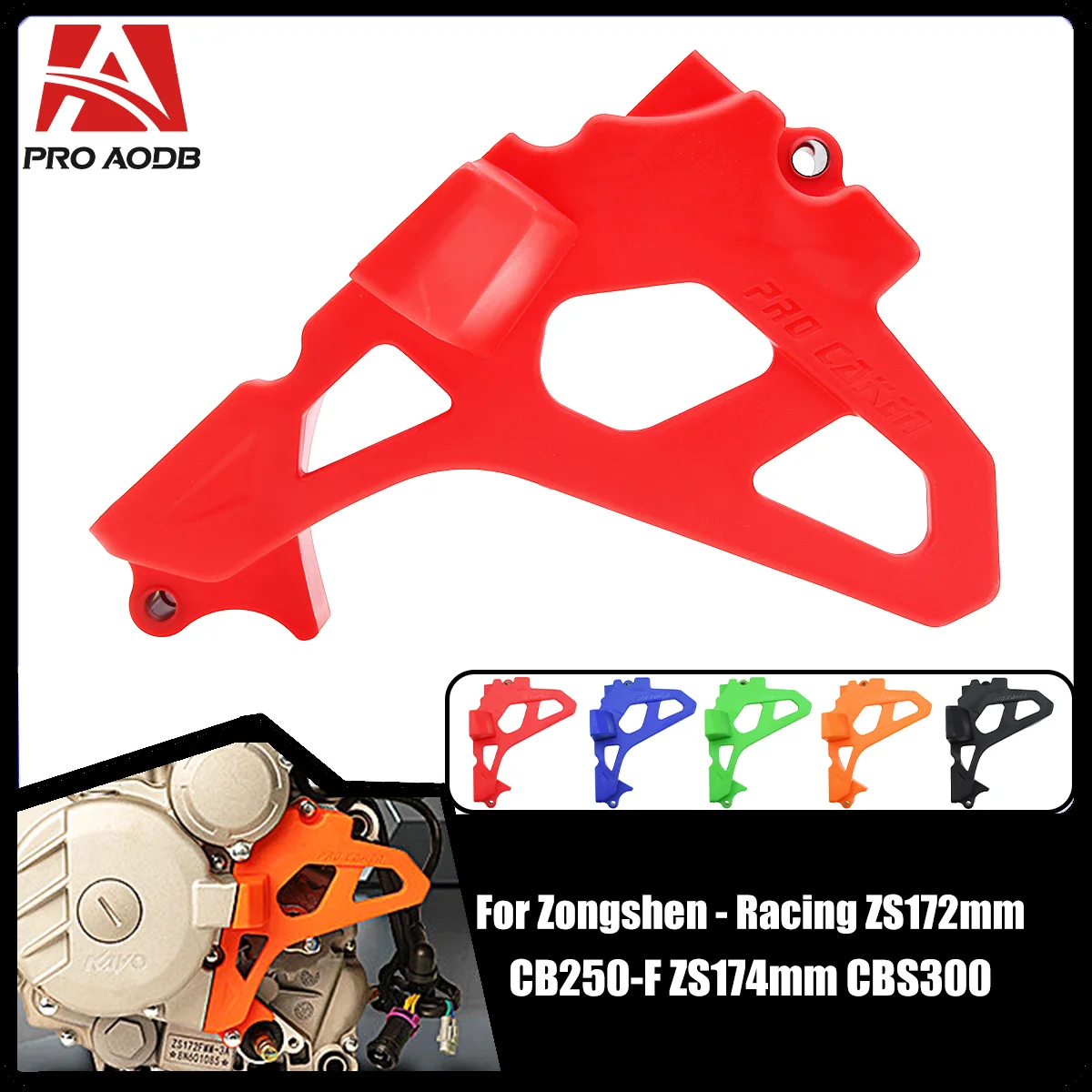 Motorcycle modification accessories Engine sprocket gear shield High quality material For ZONGSHEN ZS172mm CB250-F ZS KAYO