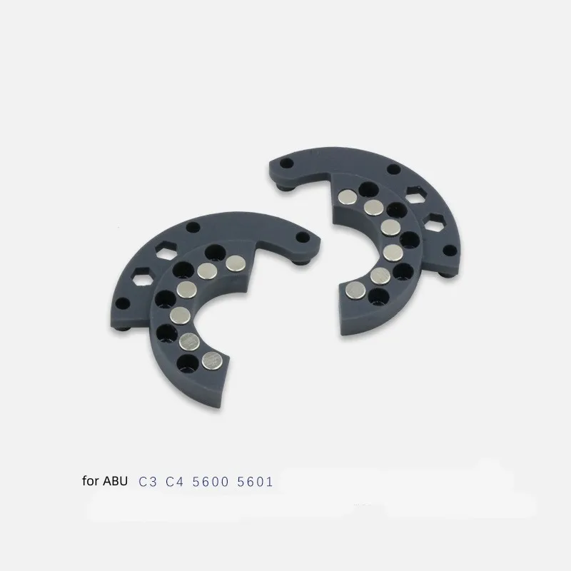 Carrete de tambor de caña de pescar, freno magnético para Abu Garcia C3 C4 5600 5601, pieza de carbono