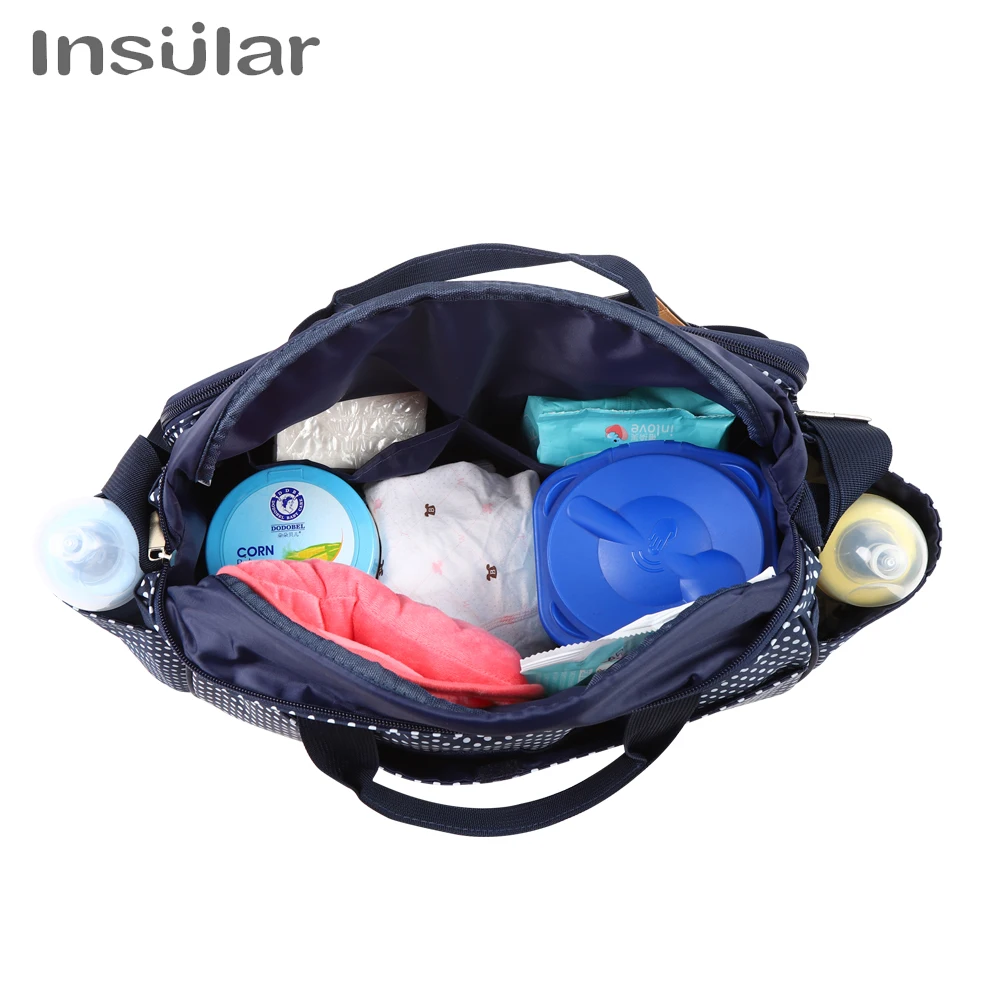 Insular Fashion Mummy Maternity Diaper Bags Large Capacity Travel Mommy Bag Designer Stroller Baby Nappy Nursing Changing Bag