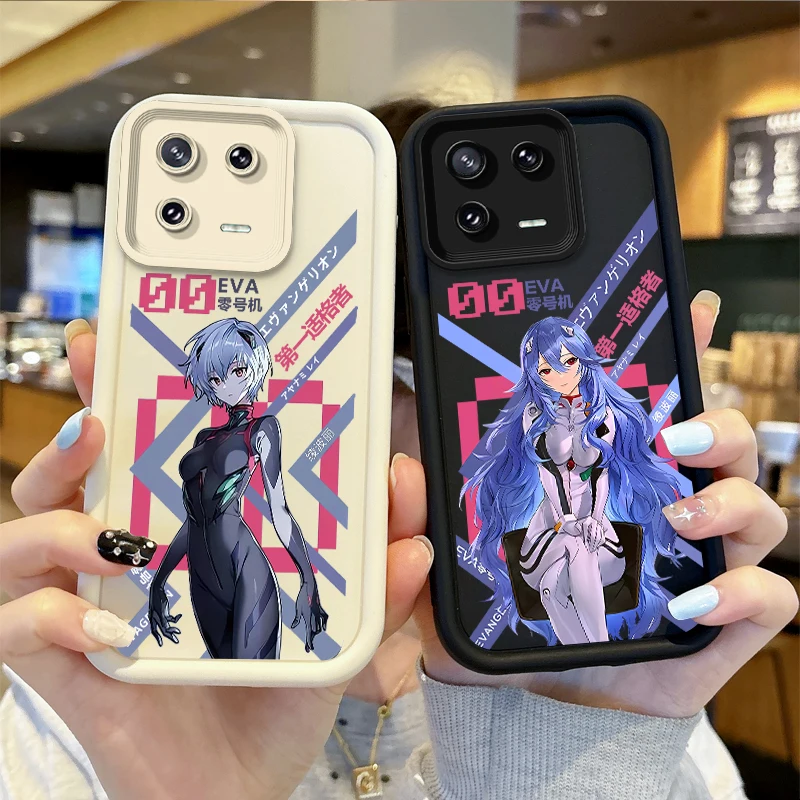 N-Neon G-Genesis E-Evangelion Phone Case For XiaoMi 14 13 12 11T Pro 13 12 11 Lite Poco F6 F5 X5 X3 Pro Silicone Dustproof Cover