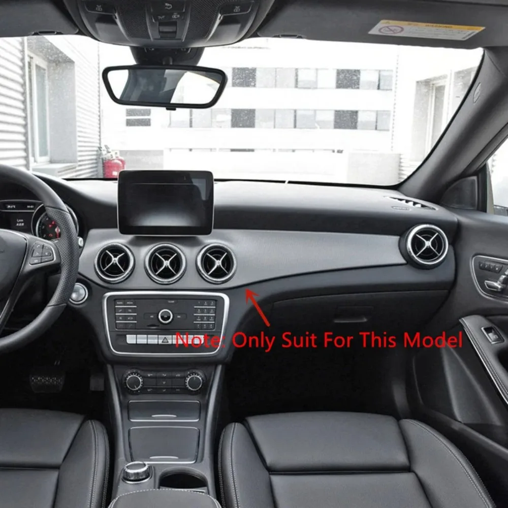 

Carbon Fiber Dashboard Center Console Air Condition Panel Decoration for Mercedes Benz W176 GLA X156 CLA C117 2013-2019