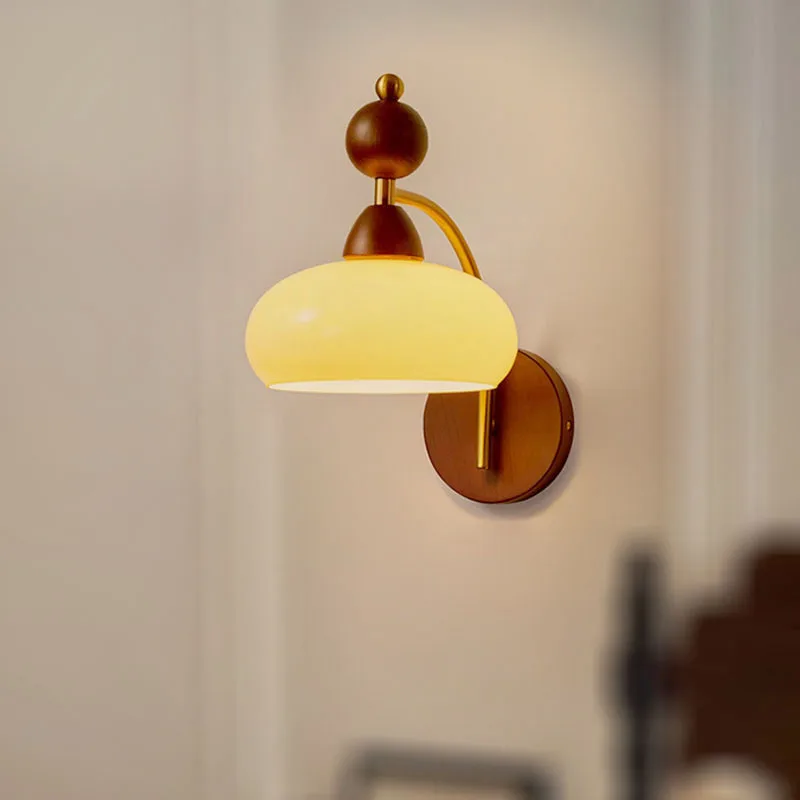 

Винтажный настенный светильник в американском стиле из массива дерева для спальни, гостиной, прикроватной зоны, коридора, лестницы и прихожей