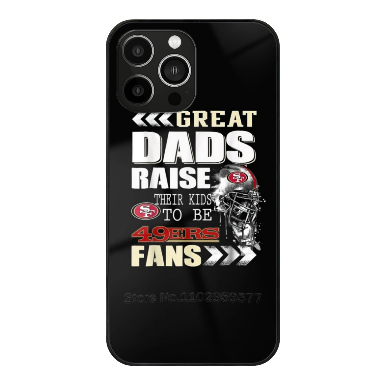 San Francisco-49Er Great Dads Fan Football Tempered Glass Case For Iphone 15 14 13Pro 12 11 Pro Max X Xr Xs 7 8 6S 5S Plus Sf