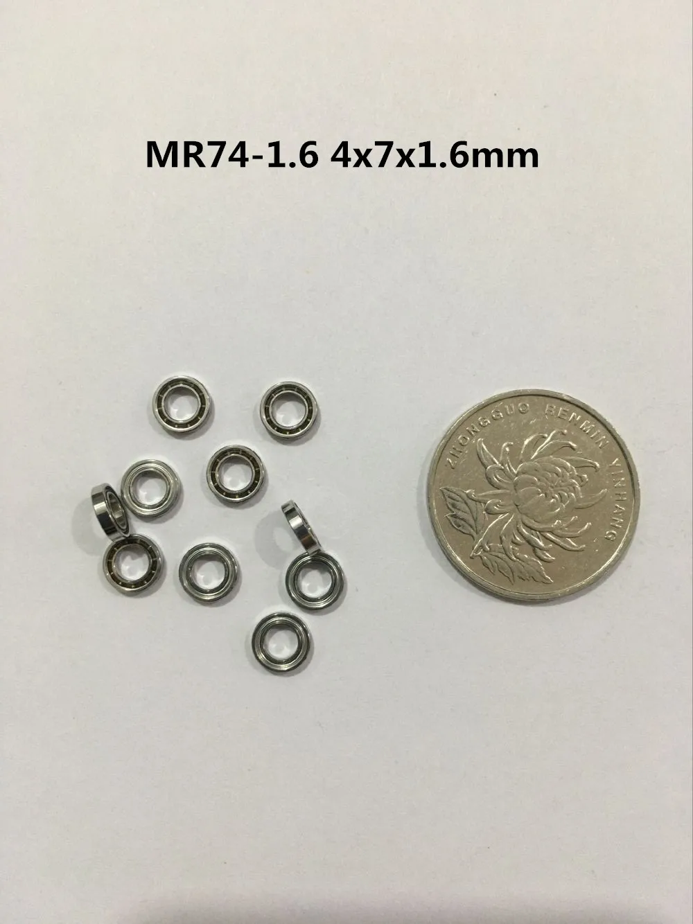 10pcs Miniature Ball Bearing Open Type MR74-2 4x7x2mm MR74-1.6 4x7x1.6mm  Model Small Bearing