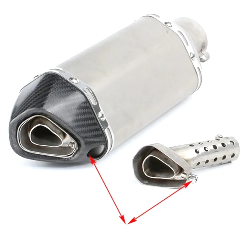 Universal Front Mid End Catalyst DB Killer For Motorcycle Exhaust Muffler  Noise Sound Eliminator