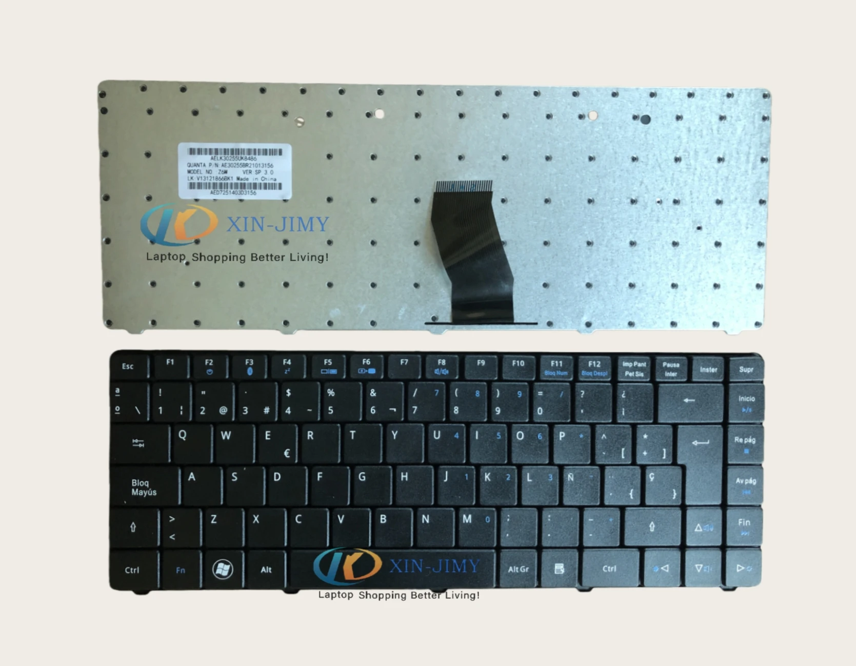Para Acer Aspire 4332 4732 4732Z eMachines D525 D725 SP/ España NO retroiluminado