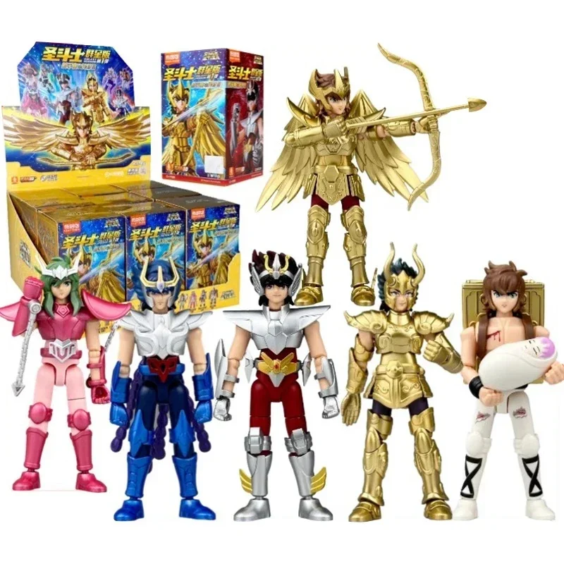 Anime Saint Seiya Group of Stars Version of The Building Blocks Doll Sagittarius Model Ornaments Assembly Toys Collection Gift