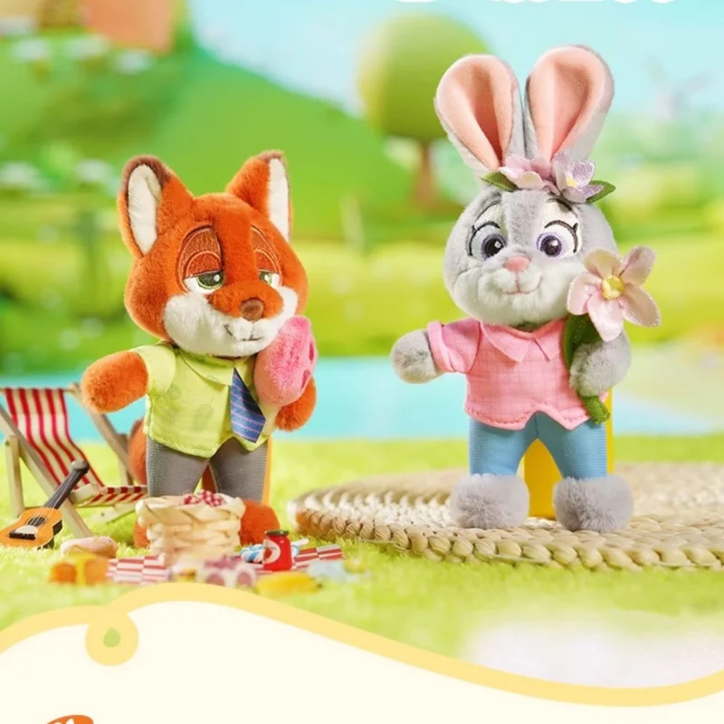 Porte-clés en peluche Zootopia véritable, dessin animé classique, petit pendentif de sac, tentures, cadeaux de noël et d'anniversaire pour enfants, offre spéciale