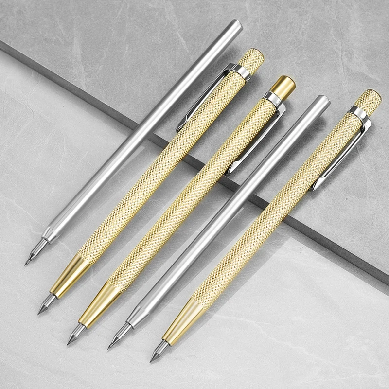 1/2/3/5Pcs โลหะ Marker ปากกาแกะสลักทังสเตนคาร์ไบด์ Nib ปากกา Stylus สำหรับแก้วเซรามิคโลหะไม้แกะสลักมือเครื่องมือ