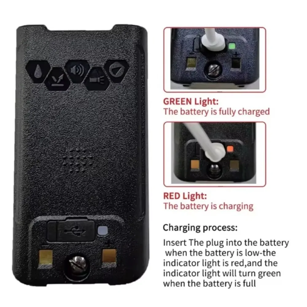 Bộ 2 Bộ Đàm Baofeng Đúng Công Suất 10W UV S22 PRO IP68 Chống Nước Máy Bộ Đàm Loại-C Mạnh UHF VHF Tầm Xa UV-9R Plus Đài Phát Thanh
