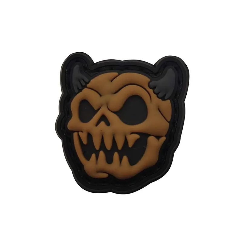 小物 Skull Patch FUNNY FARM UNDERCOVER AFFA 3CM /3D PVC Rubber Mini Tactical Backpack Patches,Funny Pumpkin