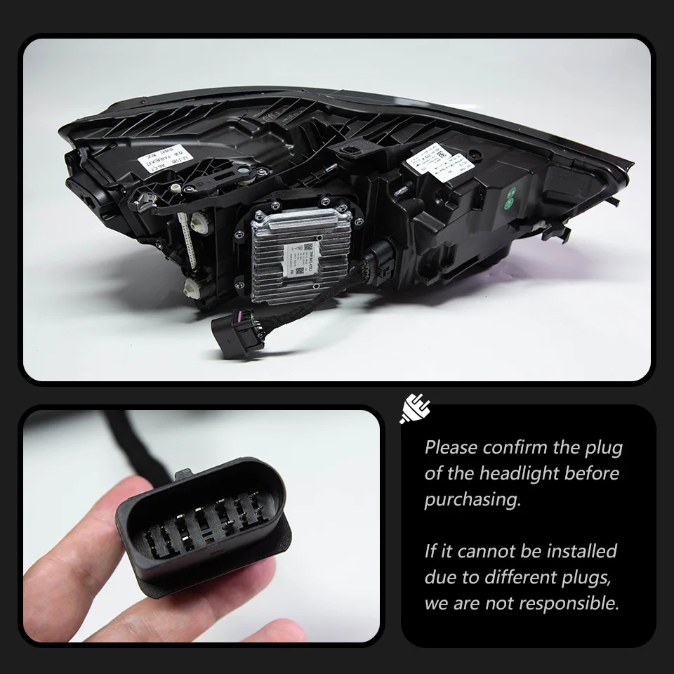Fari Anteriori A LED Per Audi A6 C7 2012-2018 | Kit DRL E Indicatori Di Direzione Plug&Play Per A6L (Modelli 2012-2015)