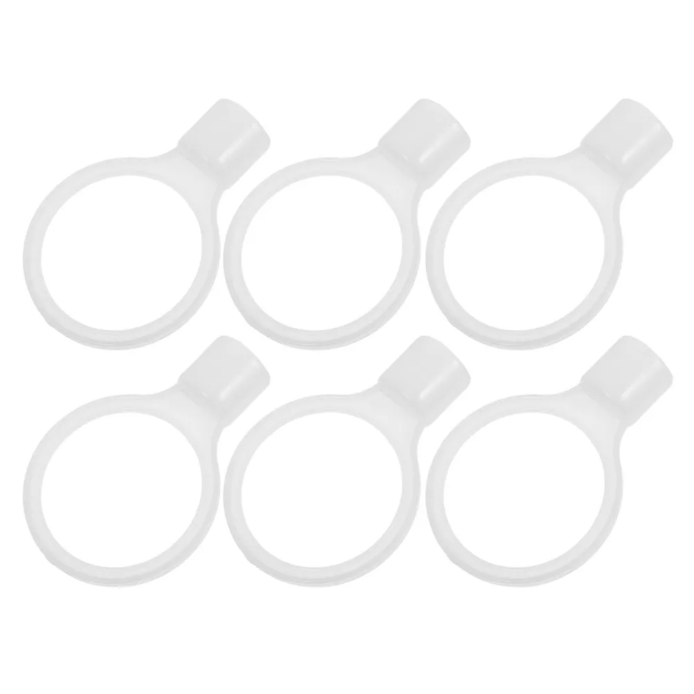 

6Pcs Plastic Safety Cone Connector Road Cone Chain Link Enhanced Stability Weatherproof Traffic Flow Management for Parking