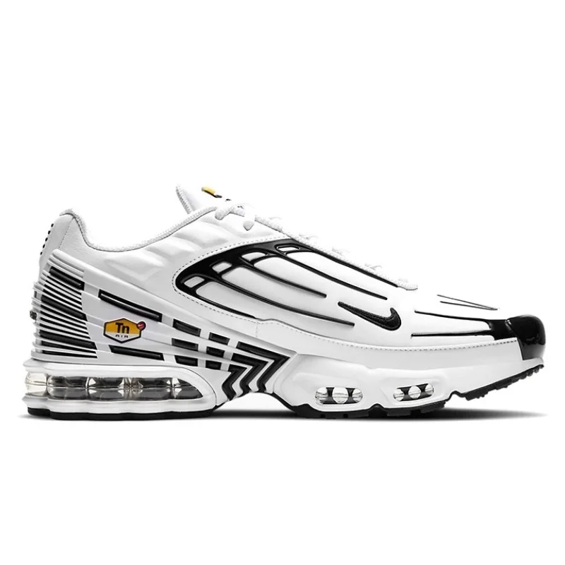 Nike Air Max Plus 3 TN White Black Iron Man Jogging Outdoor Jogging Walking Casual Sports Shoe Sneakers Women Men Running Shoes