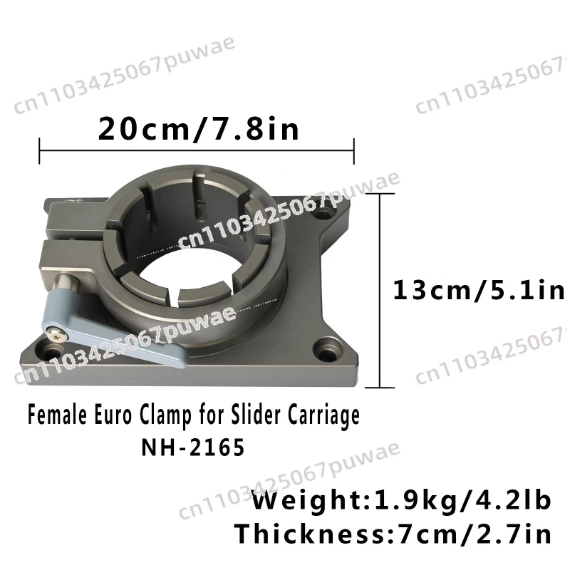 2160 Female European Clamp for Slide Clamp Holder, High Quality Aluminum Camera Accessories, Professional Photography