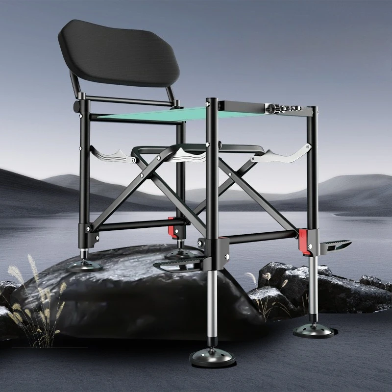 

Knight Fishing Chair Multifunctional Foldable Storage Fishing Chair Portable All-Terrain Wild Fishing Chairs