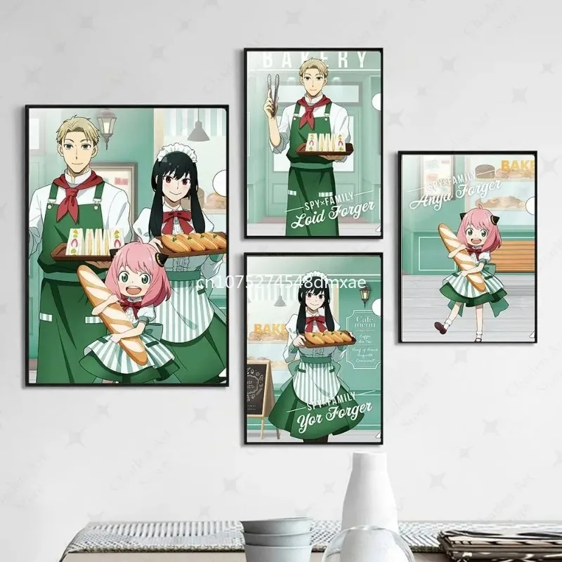 Anime Spy X Family Poster Canvas Painting Bar Coffee Shop Wall Decoration Cafe Living Room Home Decor Wall Sticker Picture Print