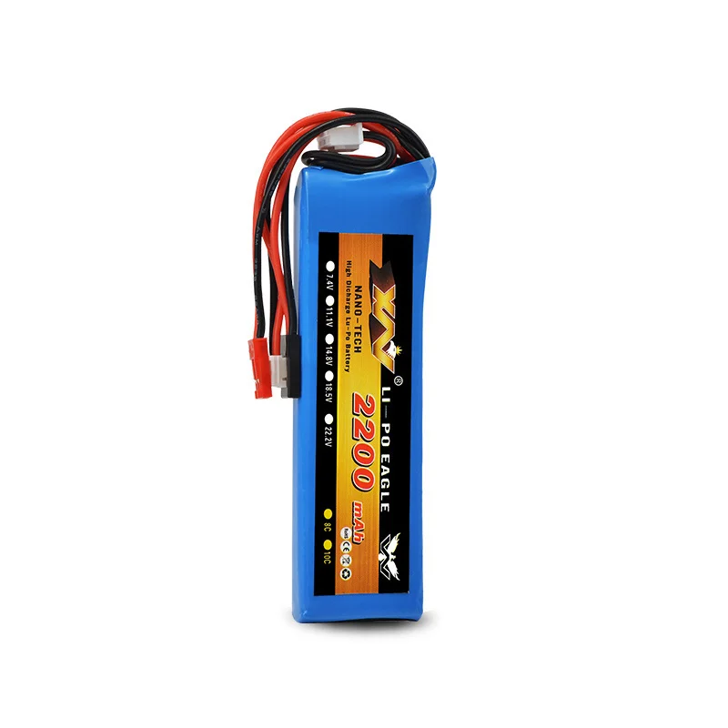 Batteria RC 2S 7.4V 2200mah 8C batteria Lipo per Futaba T6J T8FG 12FG accessori trasmettitore per RC Drone 7.4V batteria