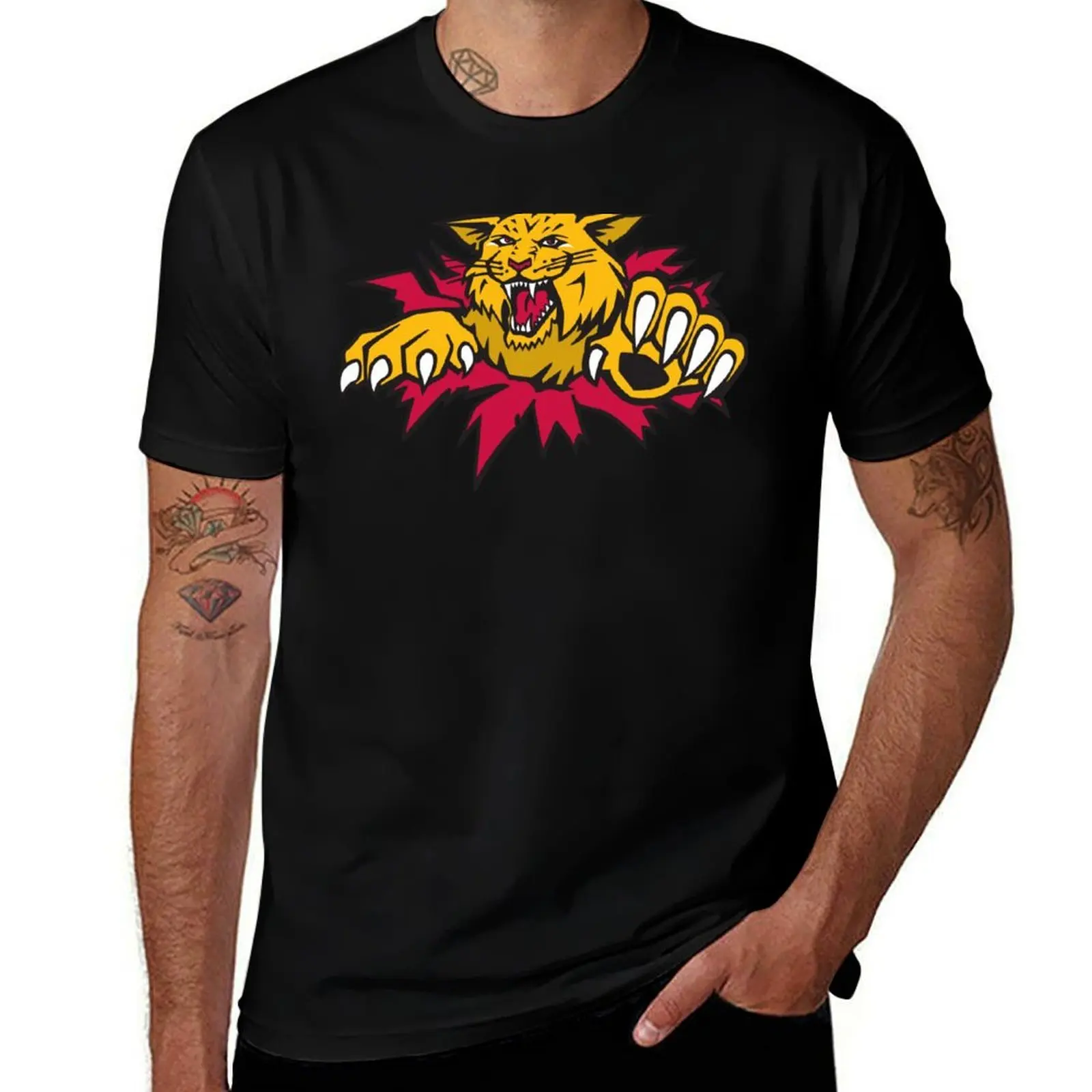 

Moncton Wildcats T-Shirt cotton t shirt pack cotton t shirts man 100% man t shirts for men T-Shirt