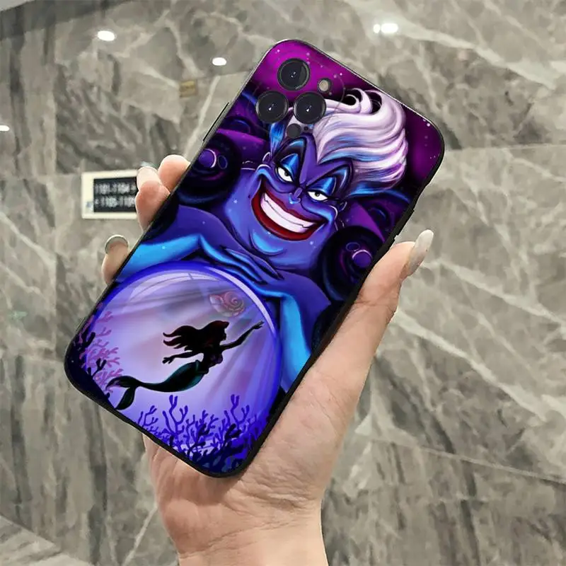 Disney Ursula Villains Phone Case For iPhone 8 7 6 6S Plus X SE 2020 XR XS 14 11 12 13 Mini Pro Max Mobile Case