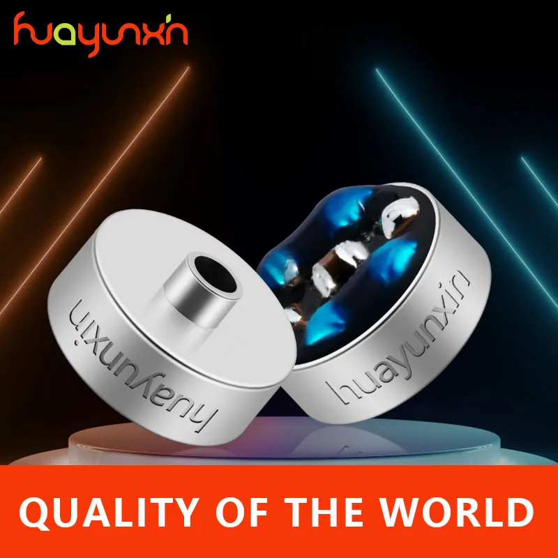 Huayunxin 7.1mm 4ohm 110db iem monitor intra-auricular, auscultador electrostático, unidade de altifalante com driver dinâmico de alta frequência extremamente alta