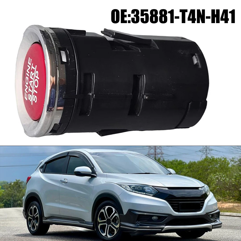 Car Accessory Black Start Stop Button 2016-2018 Button Anti-Corrosion Anti-corrosion Material Easy Installation For Honda