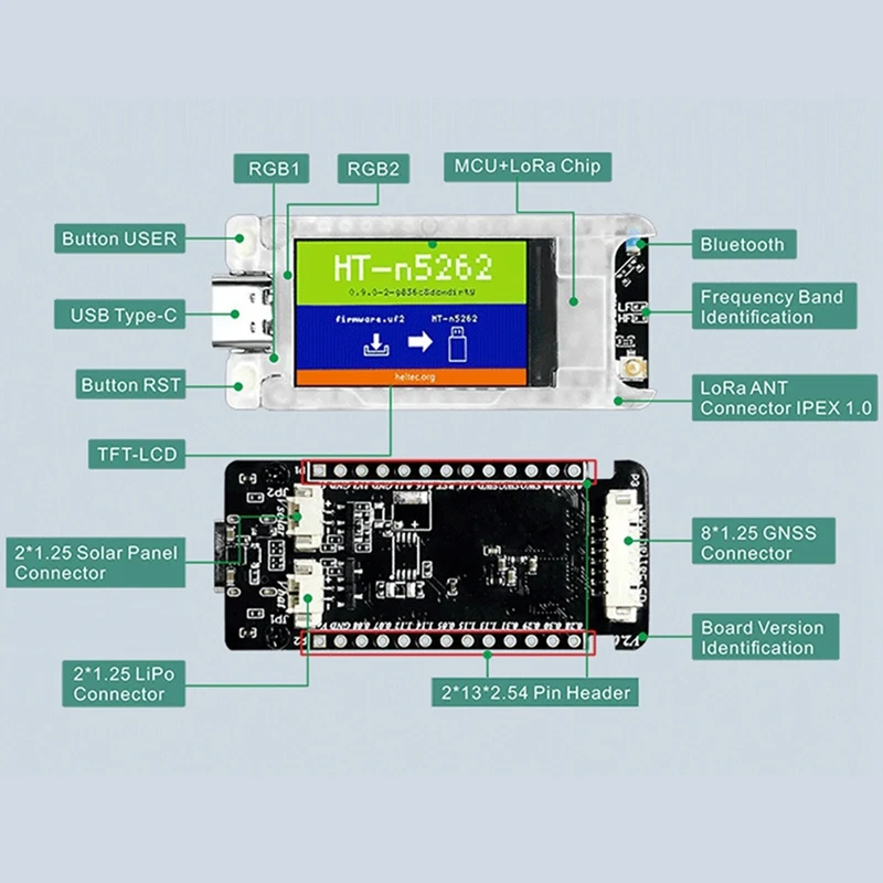 Anti-Lost Tracking Device For Apple Find My APP Smart Tag Mesh Node T114 Meshtastic Tracker Nordic NRF52840 SX1262