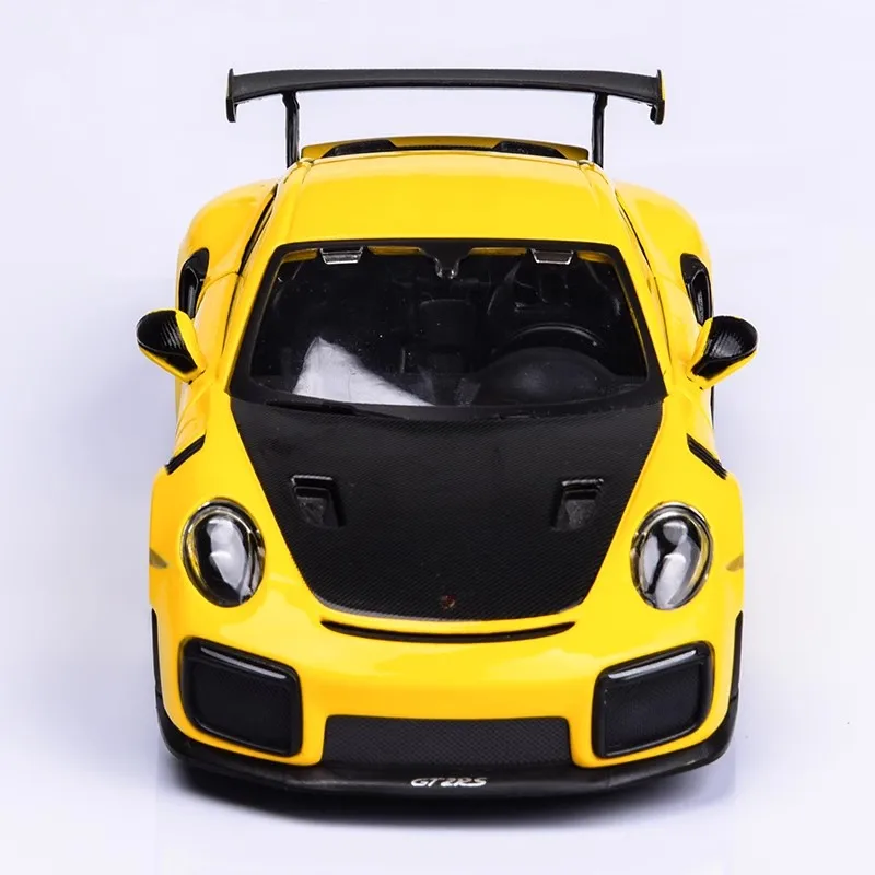 In Stock Maisto 1:24 Porsche 911 Gt2 Rs Car Alloy Miniature Diecast Model Porsche 911 Gt2 Sports Car Toys Christmas Kids Gift