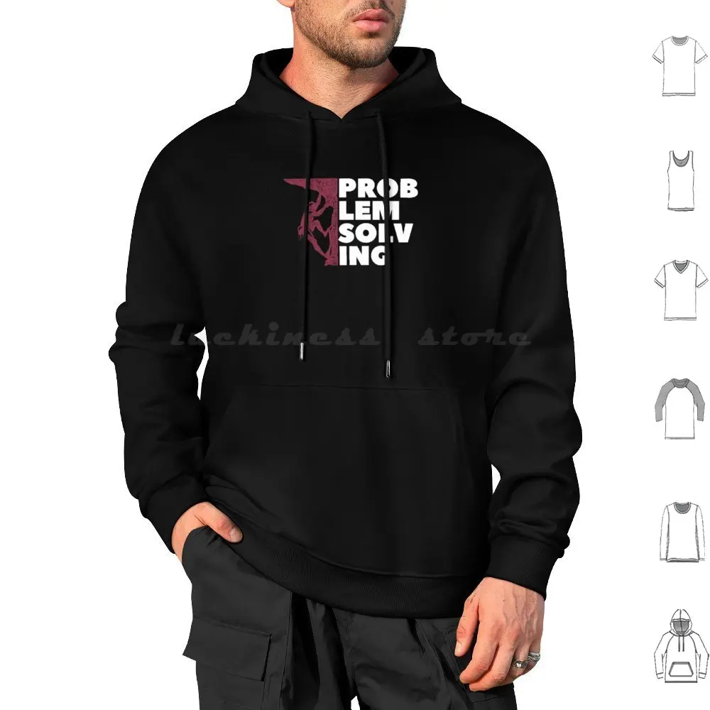 Problem Solving. Rock Climbing. Bouldering Hoodie cotton Long Sleeve Bouldering Boulderer Boulder Funny Bouldering